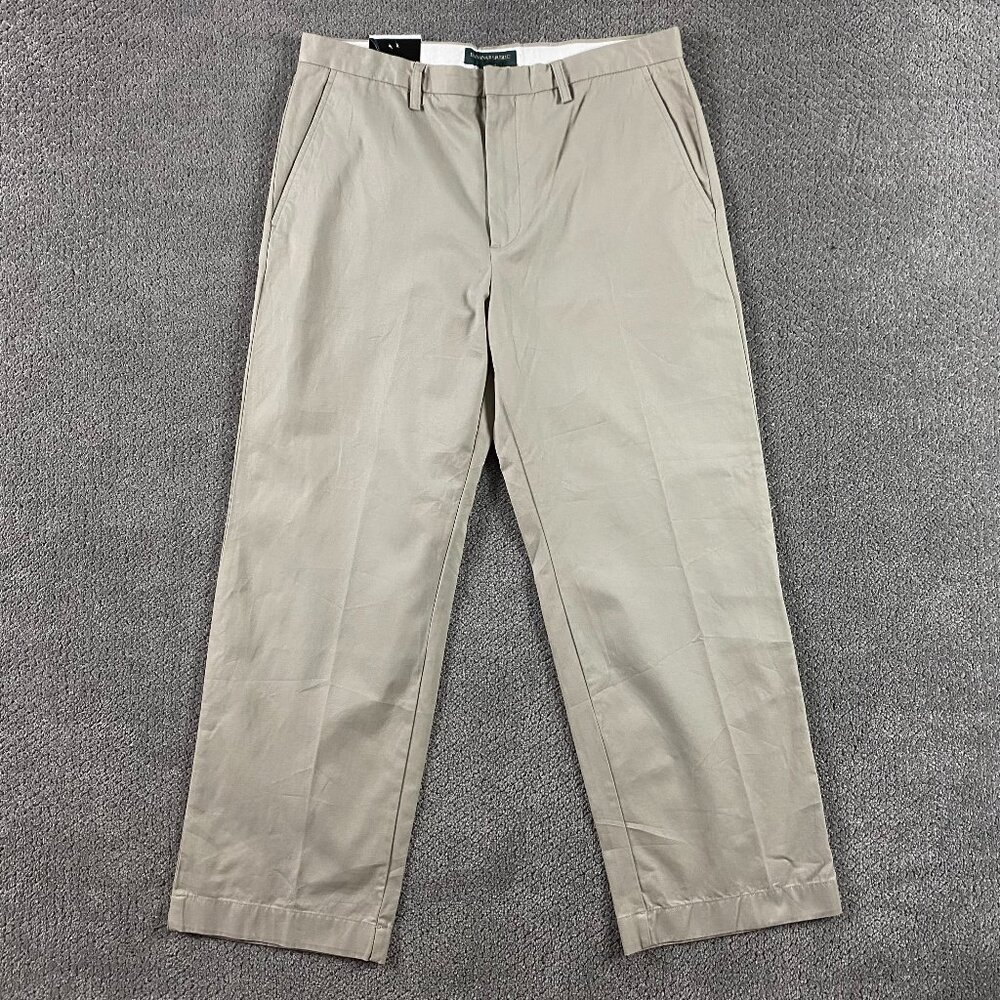 NWT Banana Republic Relaxed Fit Dawson Chino Pants Men's 36 x 30 Khaki Cotton